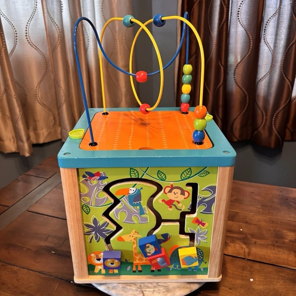 Toys R Us Wooden‎ 5 In 1 Activity Cube 12